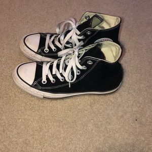 Black High Top Converse sneakers